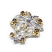 Broche Broche or jaune platine saphirs diamants 58 Facettes 190017R