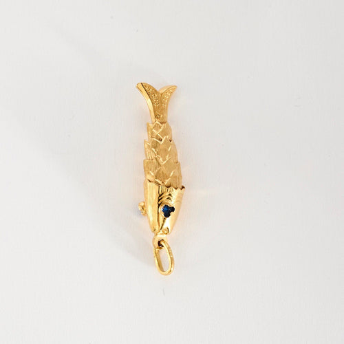 Pendentif Pendentif poisson articulé en or jaune 58 Facettes MEA43002