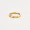 Bague 53 Alliance demi-tour diamants or jaune 58 Facettes
