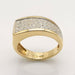 Ring 54 Ring Yellow gold Diamonds 58 Facettes