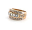 Bague 54 Bague en or jaune 18 carats avec diamants 58 Facettes