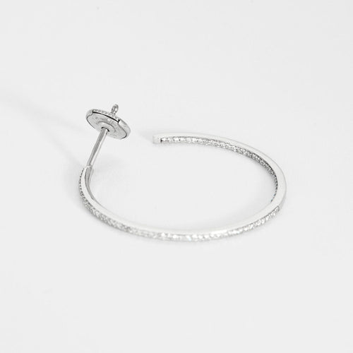 Boucles d'oreilles Messika Boucles d'oreilles Gatsby en Or blanc 18k 58 Facettes 250325