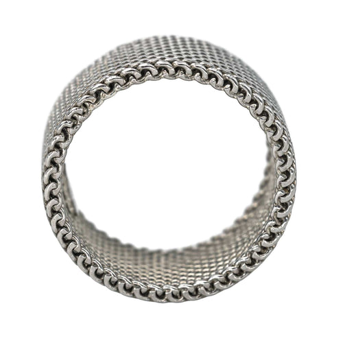 Bague 50 Tiffany & Co Bague  Bandeau  Somerset Argent 58 Facettes 4416096RV