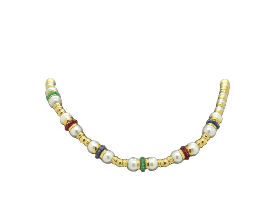 Collier Collier vintage en or et perles 58 Facettes 8498