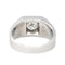 Bague 57 Bague Chevalière  Or blanc Diamant 58 Facettes 4523451CN