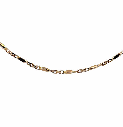Collier Chaîne pour homme en or rose massif 18 carats 58 Facettes