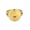 Bague 56 Augis- Bague sentimentale en or jaune. 58 Facettes B250682