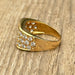 Bague 54 BUCHERER - Bague or jaune diamants 58 Facettes 312