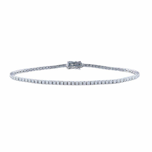 Bracelet Bracelet rivière en or blanc et diamants 58 Facettes 58FC19