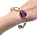 Bracelet Contemporary 18k gold bracelet with amethyst and pearl 58 Facettes Q1000A