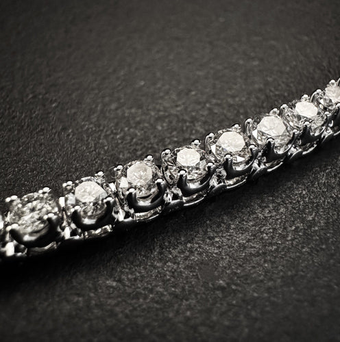 Bracelet Bracelet de tennis en or blanc avec diamants 58 Facettes