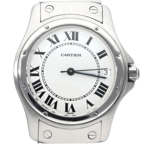 Montre Cartier Montre Santos Ronde 33Mm Automatique 58 Facettes MT41529