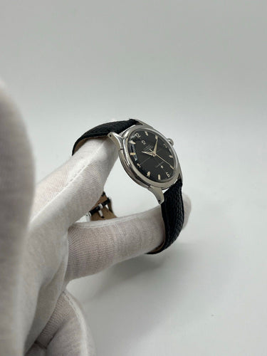 Montre Omega - Montre Constellation automatique acier cadran noir 35 mm réf. 2852 58 Facettes