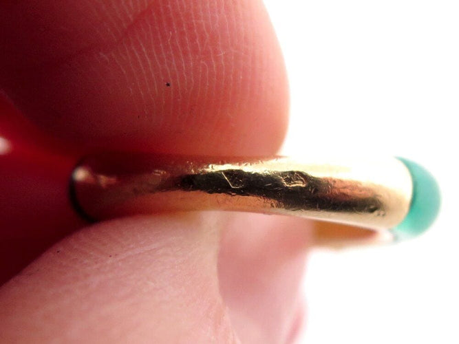 Bague 45 bague VAN CLEEF & ARPELS philippine t45 or jaune 18k chrysoprase & diamants 58 Facettes 267351