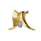 Broche Fontana - Broche en or jaune 750/000 et platine 950/000 avec diamants 58 Facettes 30245