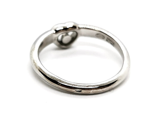 Bague 65 Chopard Bague Coeur Happy Diamonds Or blanc Diamant 58 Facettes 1160016CN