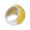Bague 52 Bague en or blanc 750 sertie de saphirs et diamant brun 58 Facettes 33323
