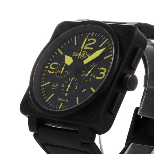 Montre Bell & Ross BR 01-94 Yellow - Montre automatique chronographe en acier 58 Facettes OC-68801924
