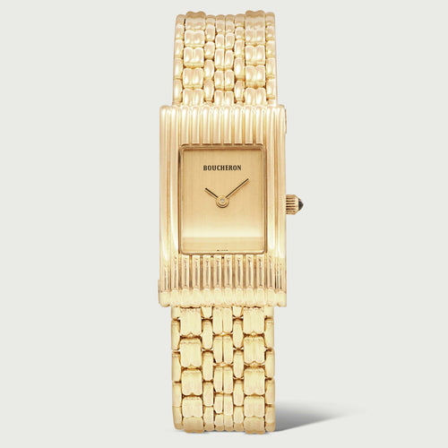 Montre Boucheron Reflet - Montre rectangulaire à quartz en or jaune 58 Facettes OC-68801958