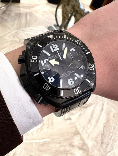 Montre Cie - Montre chronographe automatique Mangusta Sottomarino en acier 58 Facettes 68800198