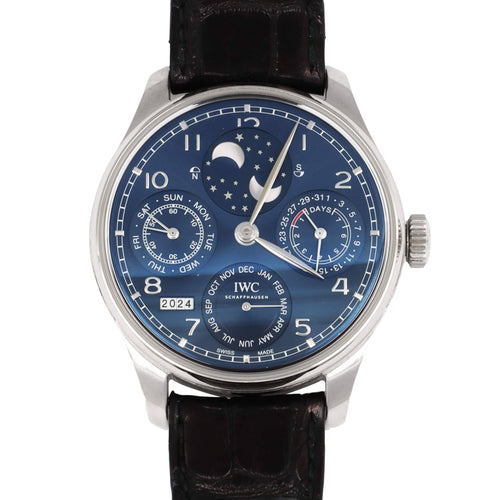 Montre IWC Portugieser - Montre calendrier perpétuel en or blanc 750 58 Facettes 68801804