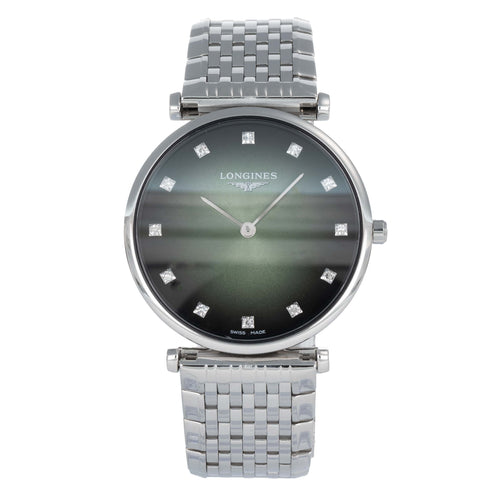 Montre Longines La Grande Classique - Montre à quartz acier 29 mm avec diamant 58 Facettes 68801792