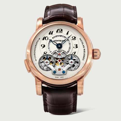 Montre Montblanc Nicolas Rieussec - Montre chronographe en or rose 58 Facettes OC-68801965