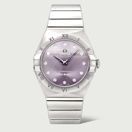 Montre Omega Constellation - Montre à quartz en acier avec diamant 58 Facettes OC-68801971