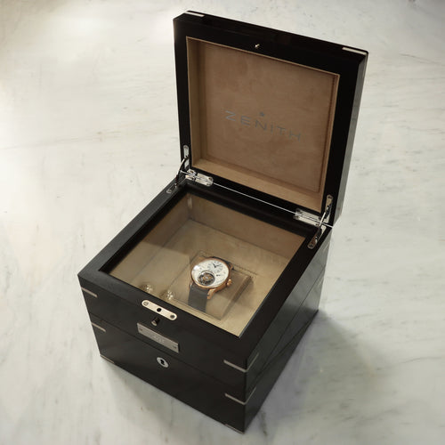 Montre Zenith Christophe Colomb - Montre en or rose 18 ct 58 Facettes OC-68801964