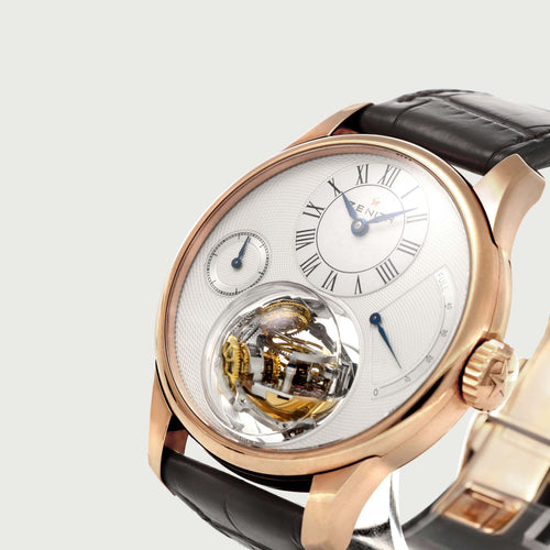 Montre Zenith Christophe Colomb - Montre en or rose 18 ct 58 Facettes OC-68801964