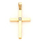Pendentif Pendentif croix en or jaune 14k avec diamant 58 Facettes 12F0EEFC1DDE47AAB497F3ACDCD10220