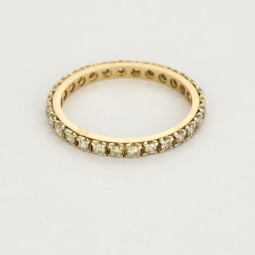 Bague 49.5 Alliance américaine - Bague en or jaune 18K et diamants 0,56 ct 58 Facettes 58FC111