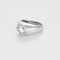 Bague 58 Chevalière - Bague solitaire diamant 3,30 ct en or blanc 58 Facettes 58FC126