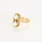 Bague 58.5 Bague Toi et Moi ancienne en or jaune et platine, diamants 0,85 ct 58 Facettes 58FC131