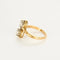 Bague 58.5 Bague Toi et Moi ancienne en or jaune et platine, diamants 0,85 ct 58 Facettes 58FC131