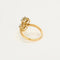 Bague 58.5 Bague Toi et Moi ancienne en or jaune et platine, diamants 0,85 ct 58 Facettes 58FC131