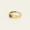Bague 51 Bague jonc en or jaune 18K avec saphir 0,30 ct et diamants 58 Facettes 58FC141