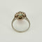 Bague 51 Bague marguerite en or blanc et or jaune 18K, émeraude 1 ct et diamants 58 Facettes 58FC145