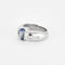 Bague 53 Bague jonc en or blanc 18K, saphir 2,0 ct et diamants 58 Facettes 58FC147