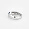Bague 53 Bague jonc en or blanc 18K, saphir 2,0 ct et diamants 58 Facettes 58FC147