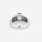 Bague 53 Bague jonc en or blanc 18K, saphir 2,0 ct et diamants 58 Facettes 58FC147