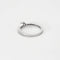 Bague 52.5 Bague solitaire en or blanc 18K avec diamants (0,28 ct) 58 Facettes 58FC155