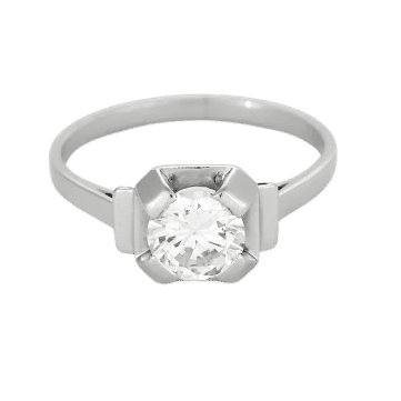 Bague 52 Bague solitaire en platine 950 avec diamant 0,80 ct 58 Facettes 58FC125
