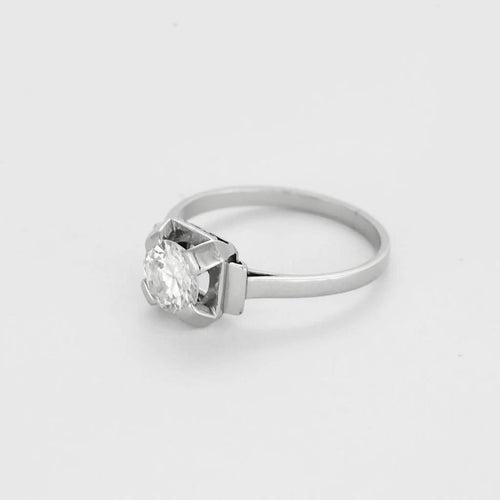 Bague 52 Bague solitaire en platine 950 avec diamant 0,80 ct 58 Facettes 58FC125