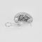 Boucles d'oreilles Demi-créoles - Boucles d’oreilles pavées de diamants en or blanc 18K 58 Facettes 58FC140