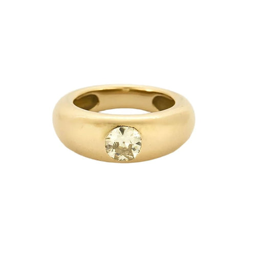 Bague 53 Bague jonc solitaire diamant 1 ct en or jaune 18K 58 Facettes 58FC172