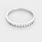 Bague 47.5 Demi-alliance - Bague en or blanc 18K et diamants 0,22 ct 58 Facettes 58FC175