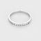 Bague 47.5 Demi-alliance - Bague en or blanc 18K et diamants 0,22 ct 58 Facettes 58FC175