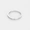 Bague 47.5 Demi-alliance - Bague en or blanc 18K et diamants 0,22 ct 58 Facettes 58FC175