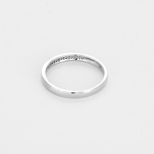 Bague 47.5 Demi-alliance - Bague en or blanc 18K et diamants 0,22 ct 58 Facettes 58FC175